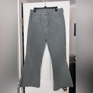 American eagle corduroy flare pants size 12 short